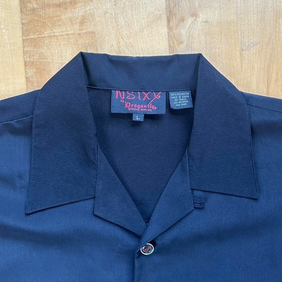 Nikki Sixx Dragonfly Poker Skull Shirt Size Large - Picture 6 of 8